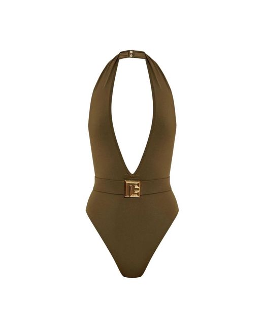 One-Piece di Balmain in Green