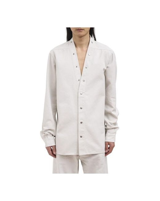 Rick Owens White Casual Shirts for men