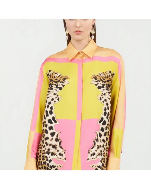 Roberto Cavalli Pink Shirts