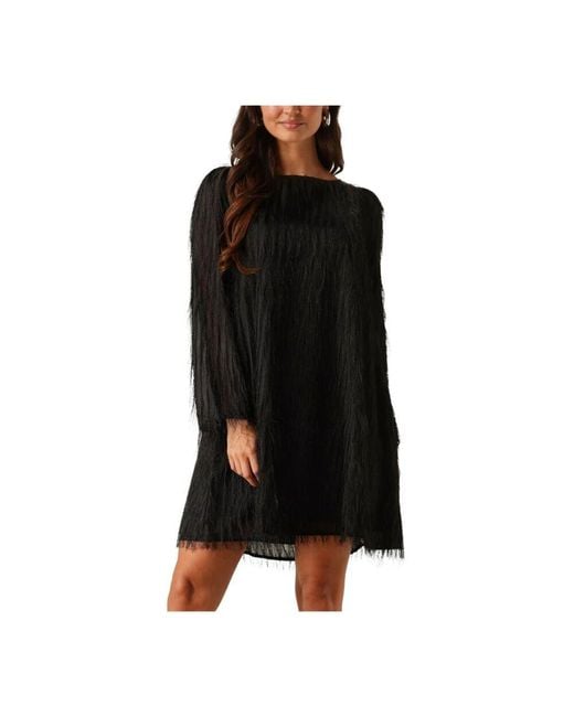 Y.A.S Black Elegantes Kleid Mit U-Boot-Ausschnitt