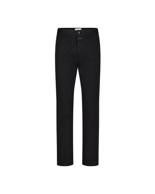 Closed Black Chinos for men