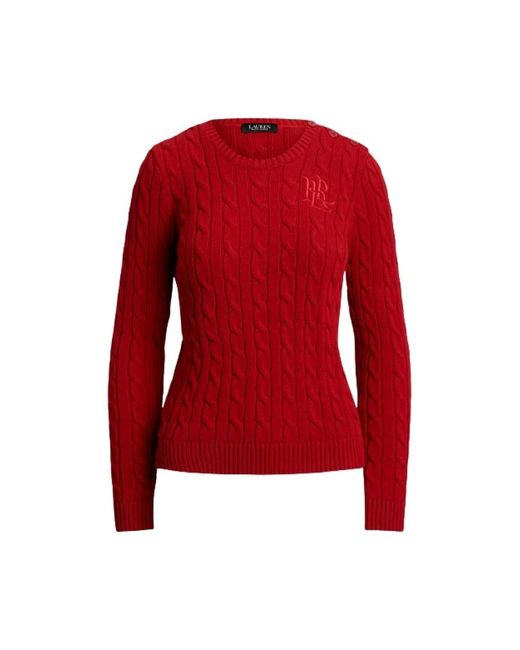Ralph Lauren Red Montiva-Long Sleeve-Pullover
