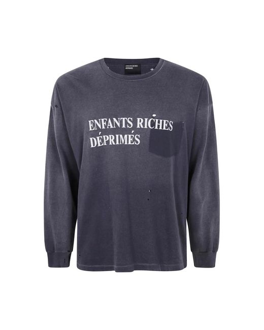 Enfants Riches Deprimes Long Sleeve Tops in het Blue voor heren