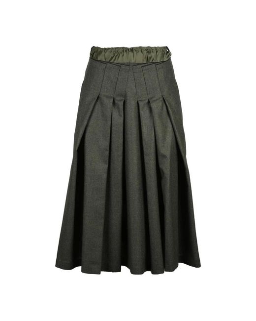 Aspesi Gray Midi Skirts
