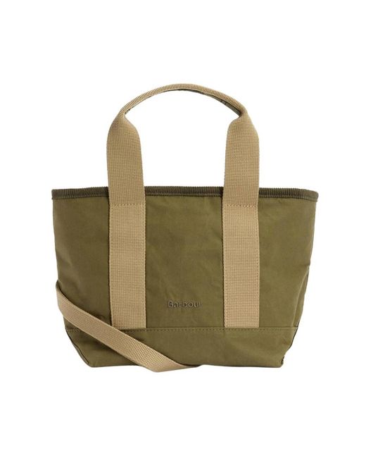 Barbour Green Shopping Bags