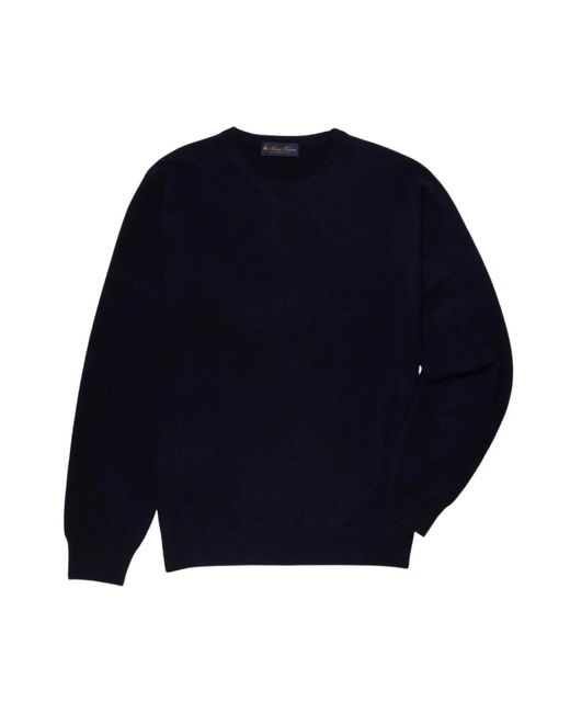 Round-Neck Knitwear di Brooks Brothers in Blue da Uomo