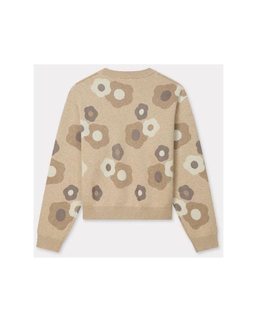 KENZO Natural Round-Neck Knitwear