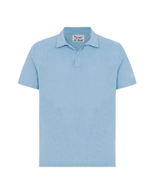 Mc2 Saint Barth Blue Polo Shirts for men
