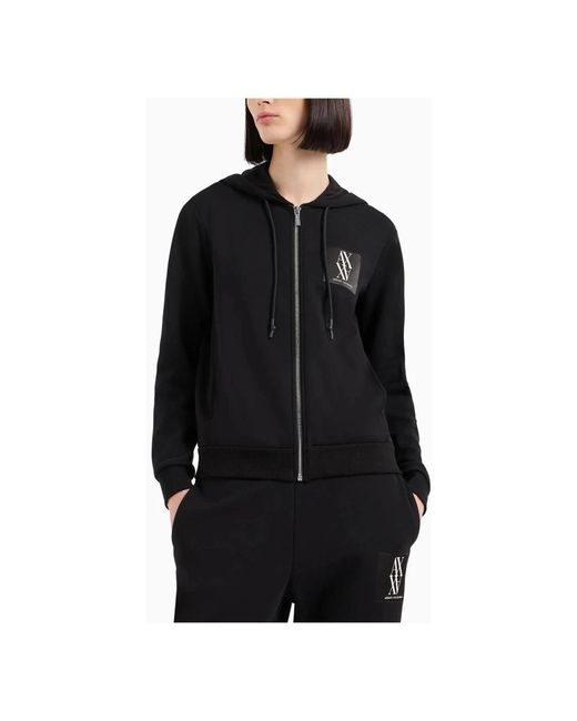 ARMANI EXCHANGE Black Zip-Throughs