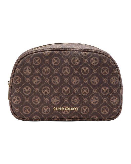 carlo colucci Brown Toilet Bags for men
