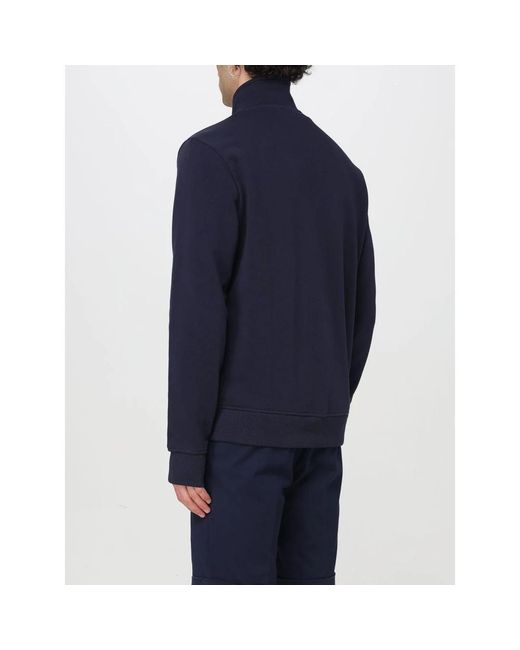 Napapijri Hoodies & Sweatvesten ,Blauw ,Katoen Casual Zip-Up Sweatshirt in het Blue voor heren