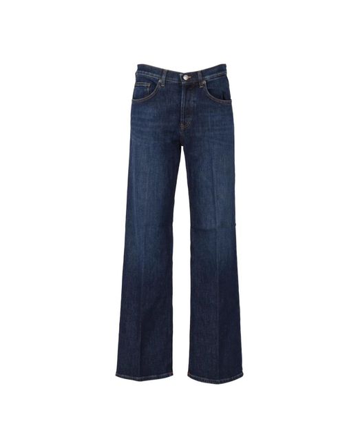 Dondup Blue Wide Jeans