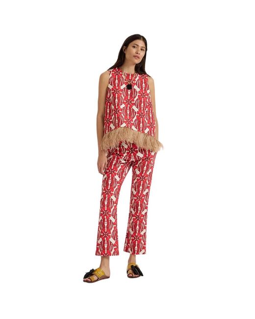 LaDoubleJ 24/7 Pants in het Red