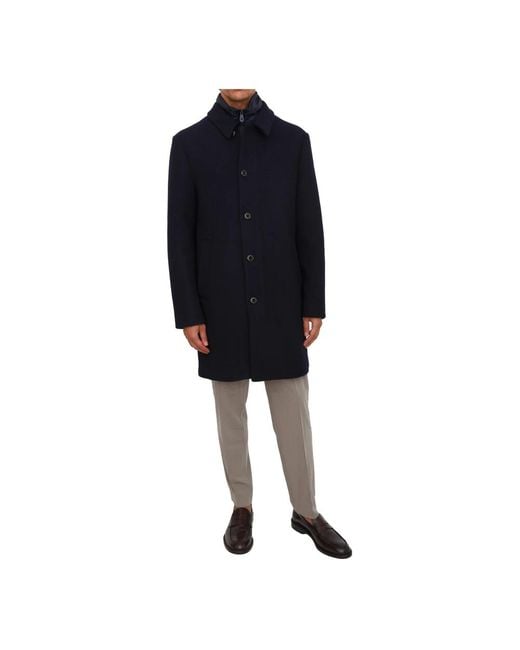 Peuterey Single-Breasted Coats in het Blue voor heren