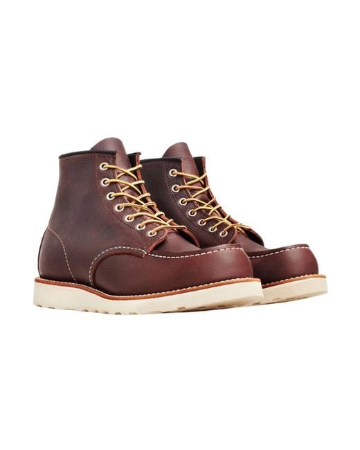 Red Wing Brown Lace-Up Boots for men