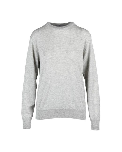 Aspesi Gray Round-Neck Knitwear