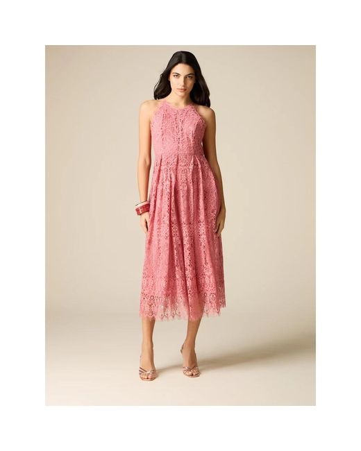 Midi Dresses Oltre de color Pink