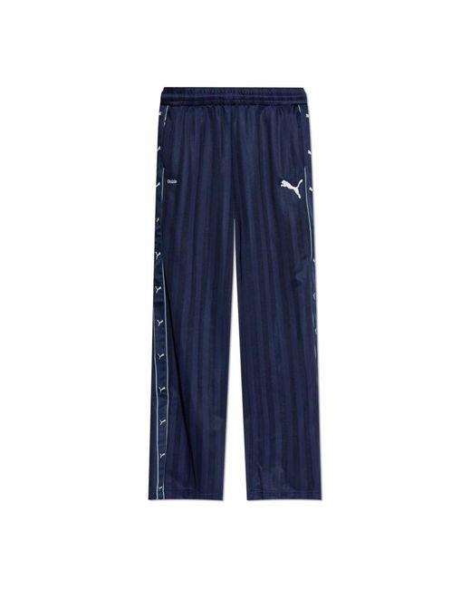 PUMA Broeken ,Blauw ,Polyester Guizio Joggers in het Blue