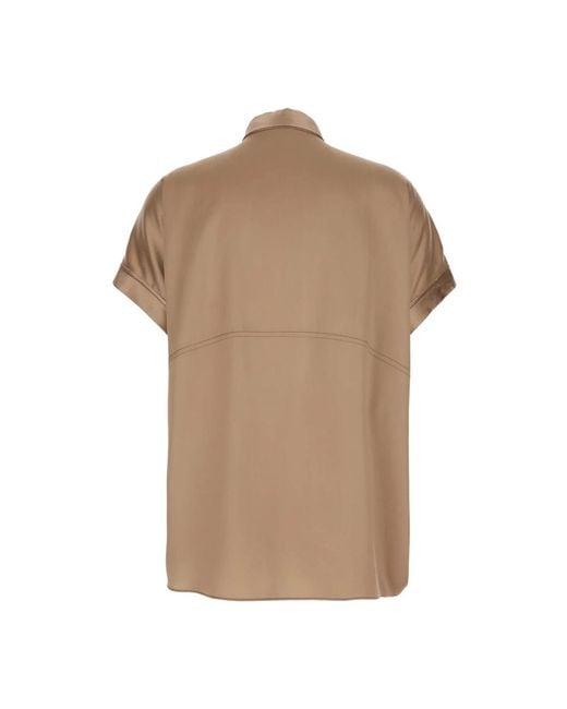 Brunello Cucinelli Natural Blouses