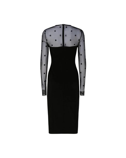 Midi dresses Givenchy de color Black