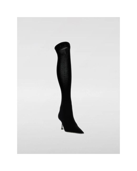 Rene Caovilla Black Over-The-Knee Boots