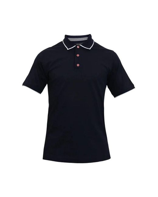 Kiton Blue Polo Shirts for men