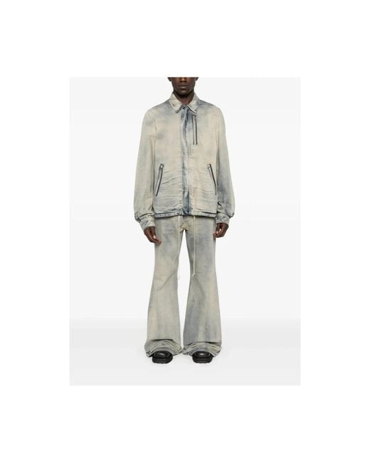 Wide Jeans Rick Owens de hombre de color Gray