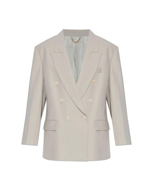 Victoria Beckham Gray Blazers
