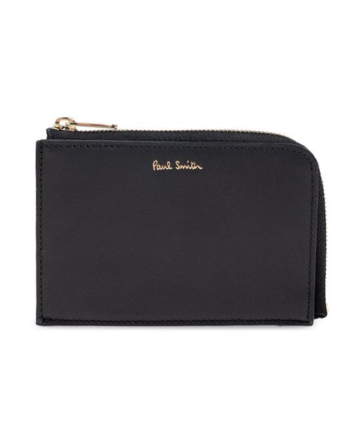 Paul Smith Accessoires ,Zwart ,Leer Leren Kaarthouder in het Black voor heren
