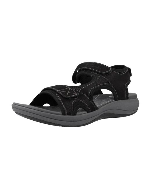 Clarks Black Stilvolle flache sandalen