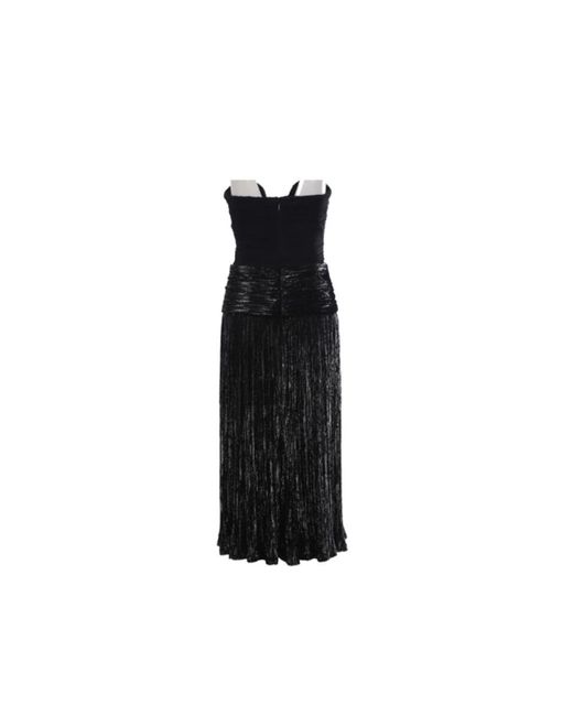 Saint Laurent Black Midi Dresses