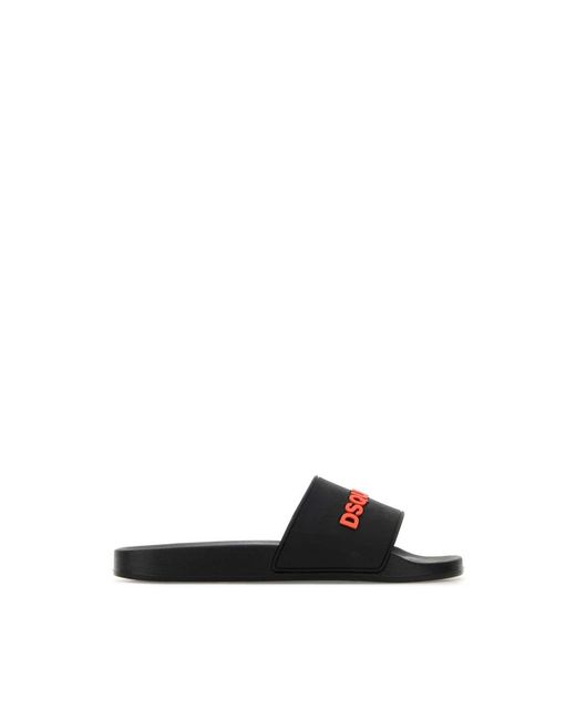 Sliders di DSquared² in Black da Uomo
