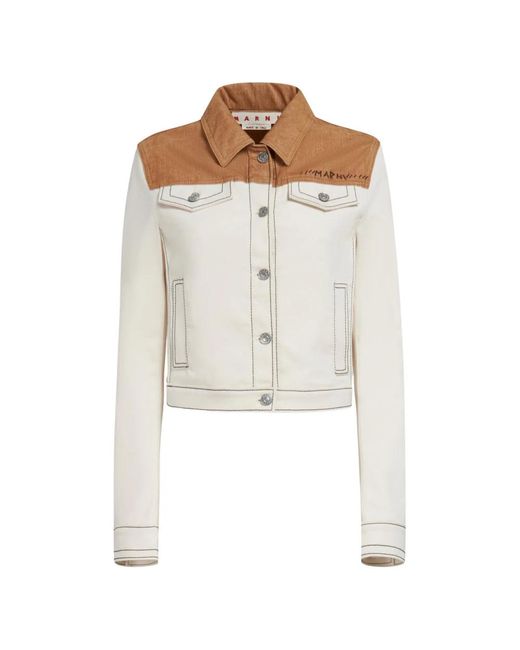 Denim Jackets di Marni in Natural