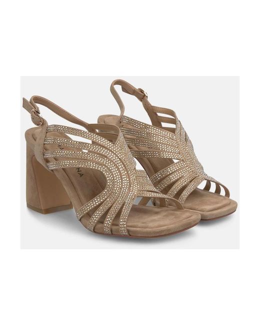 Alma En Pena. Metallic High Heel Sandals