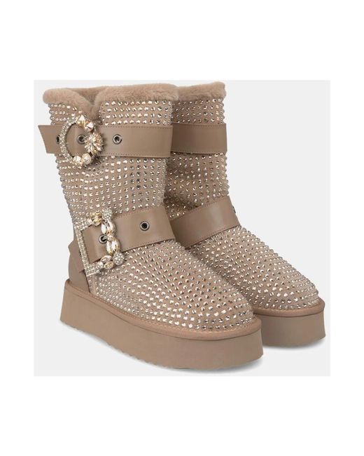 Alma En Pena. Brown Winter Boots