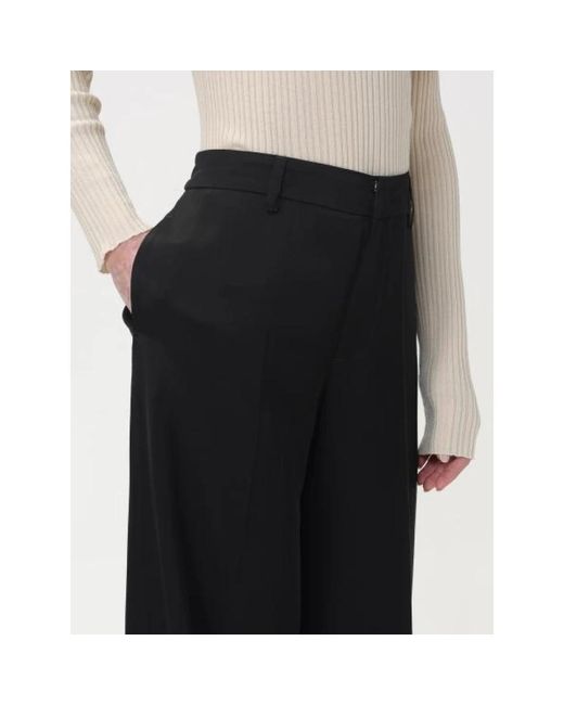 PT01 Black Wide Trousers