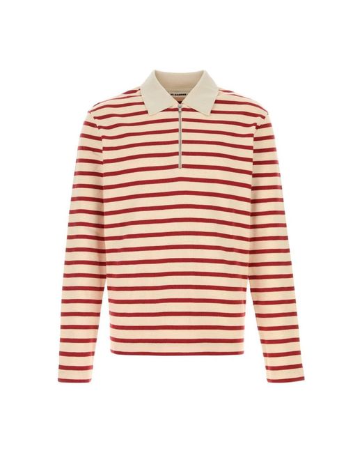 Jil Sander Red Polo Shirts for men
