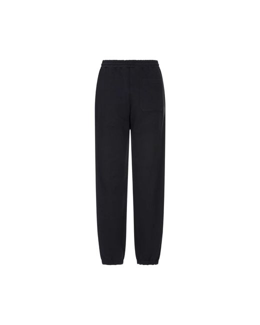 MSGM Zwarte Konijn Geborduurde Joggers in het Black