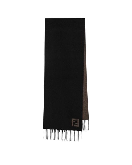 Fendi Black Winter Scarves for men