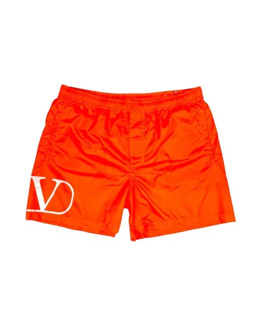 Valentino Garavani Orange Beachwear for men