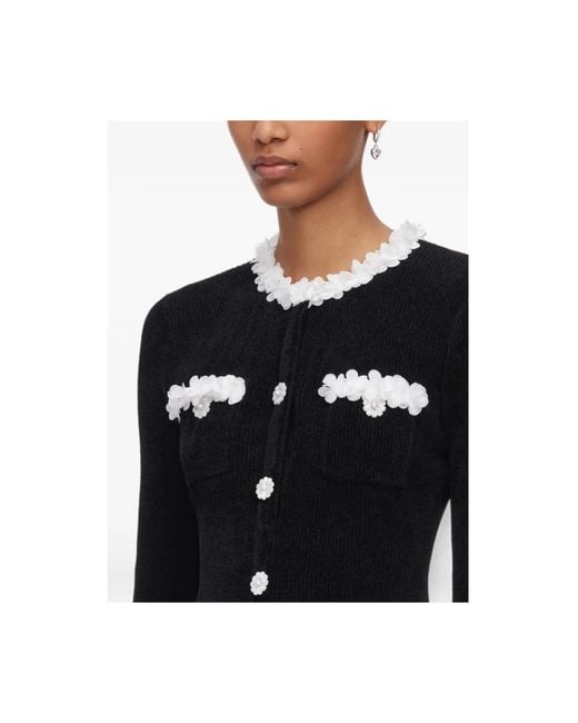 Self-Portrait Black Knitted Dresses