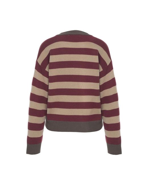 Grifoni Round-Neck Knitwear in het Brown