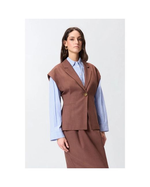 Vests Pinko en coloris Brown