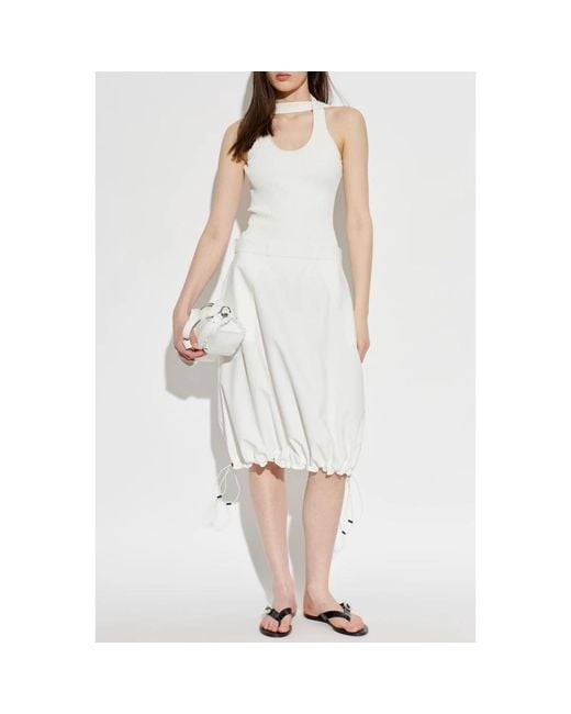 Midi Skirts Coperni de color White