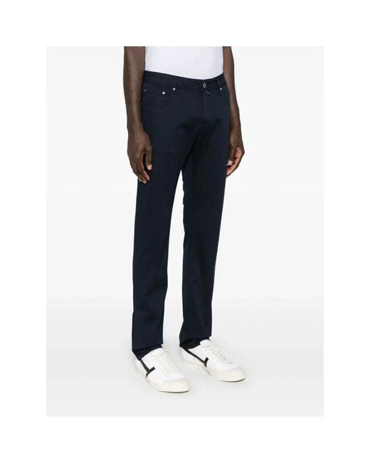 Jacob Cohen Blue Slim-Fit Trousers for men