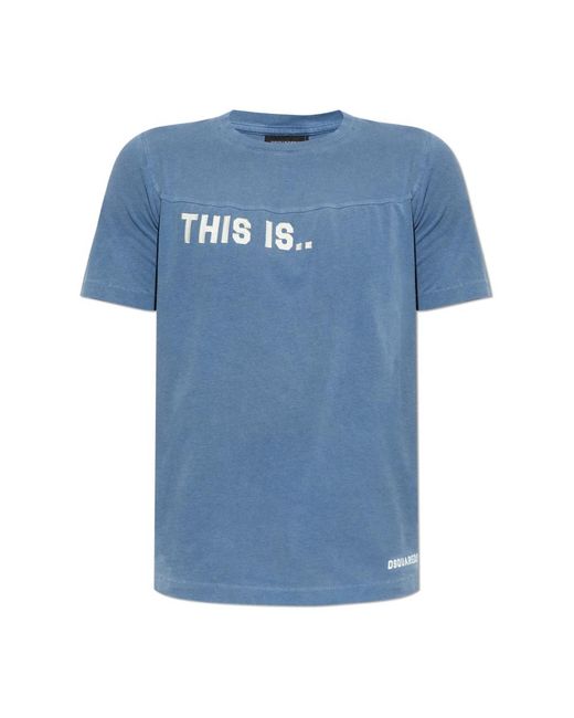 T-Shirts DSquared² de hombre de color Blue