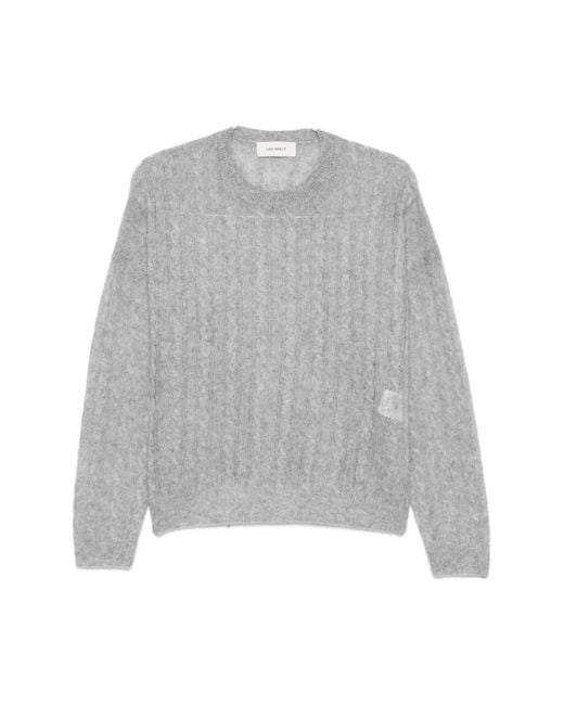 Lisa Yang Gray Round-Neck Knitwear