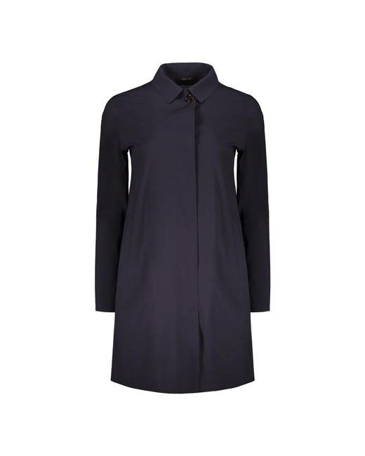 Moorer Blue Single-Breasted Coats