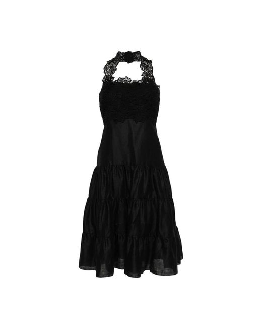 Ermanno Scervino Black Short Dresses