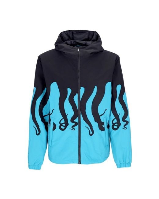 Octopus Jassen ,Blauw ,Polyester Lichtblauwe Windbreaker Jas in het Blue voor heren
